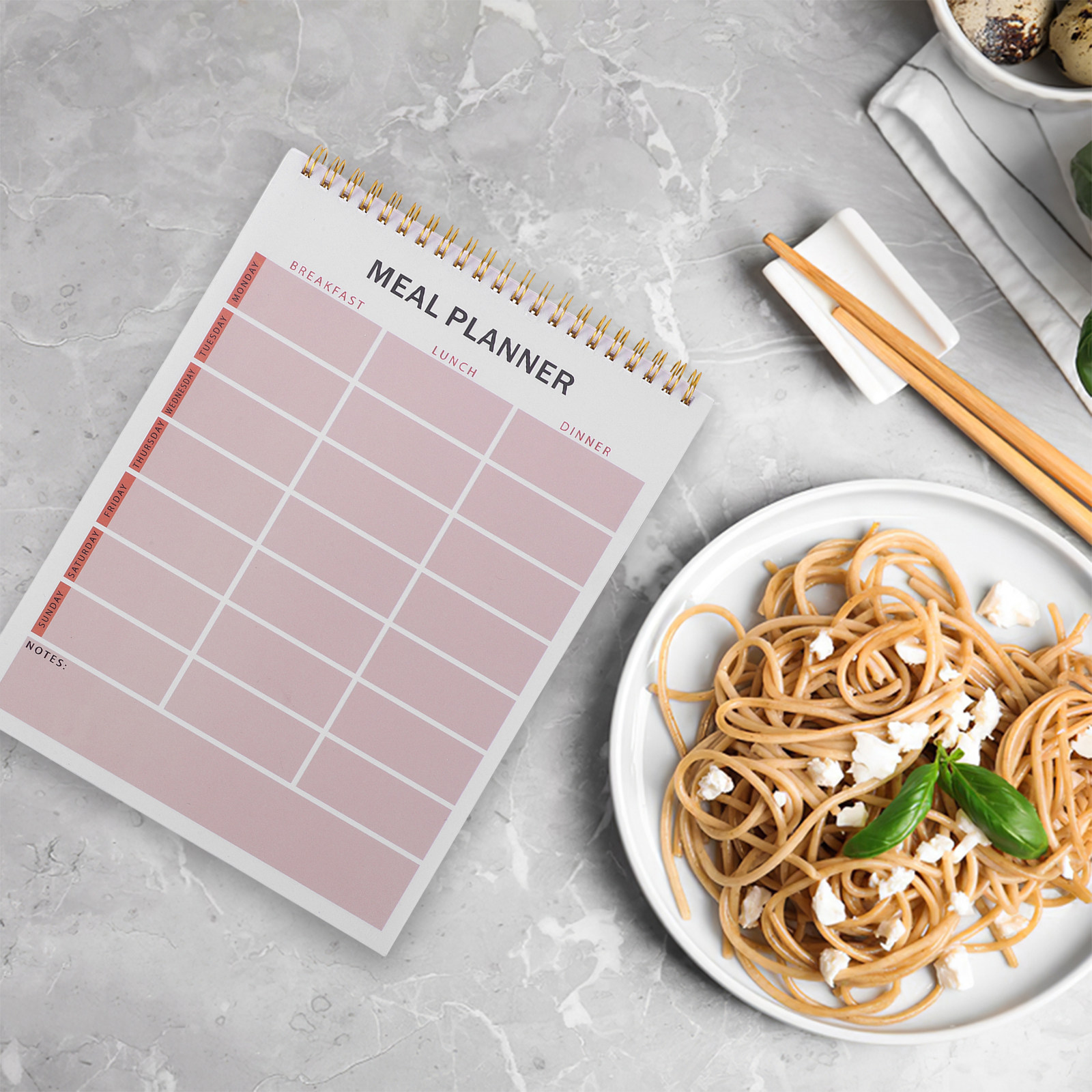 Nutrition In Fitness - Weekly Meal Planner Notebook Spiral Bound