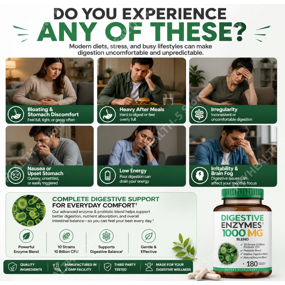 Digestive Enzyme Supplement 18 - Digestive Enzyme Blend ulasan dan harga