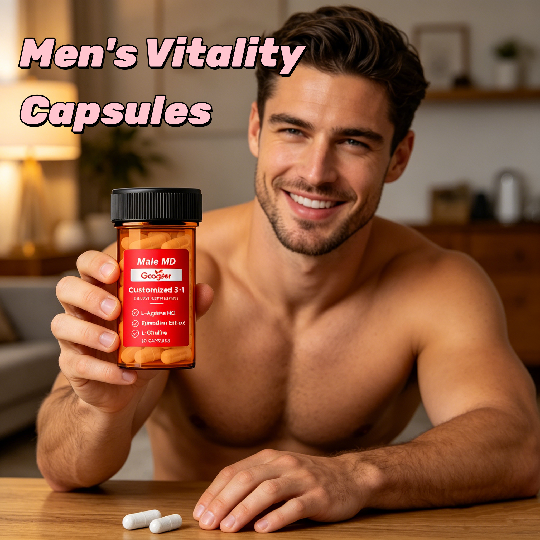 GOOGEER Men's Health Capsules  - Nutrition Fitness Supplements ulasan dan harga