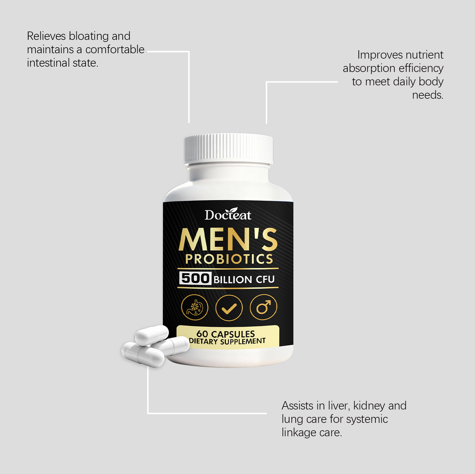 GOOGEER Men's Health Capsules  - Nutrition Fitness Supplements ulasan dan harga