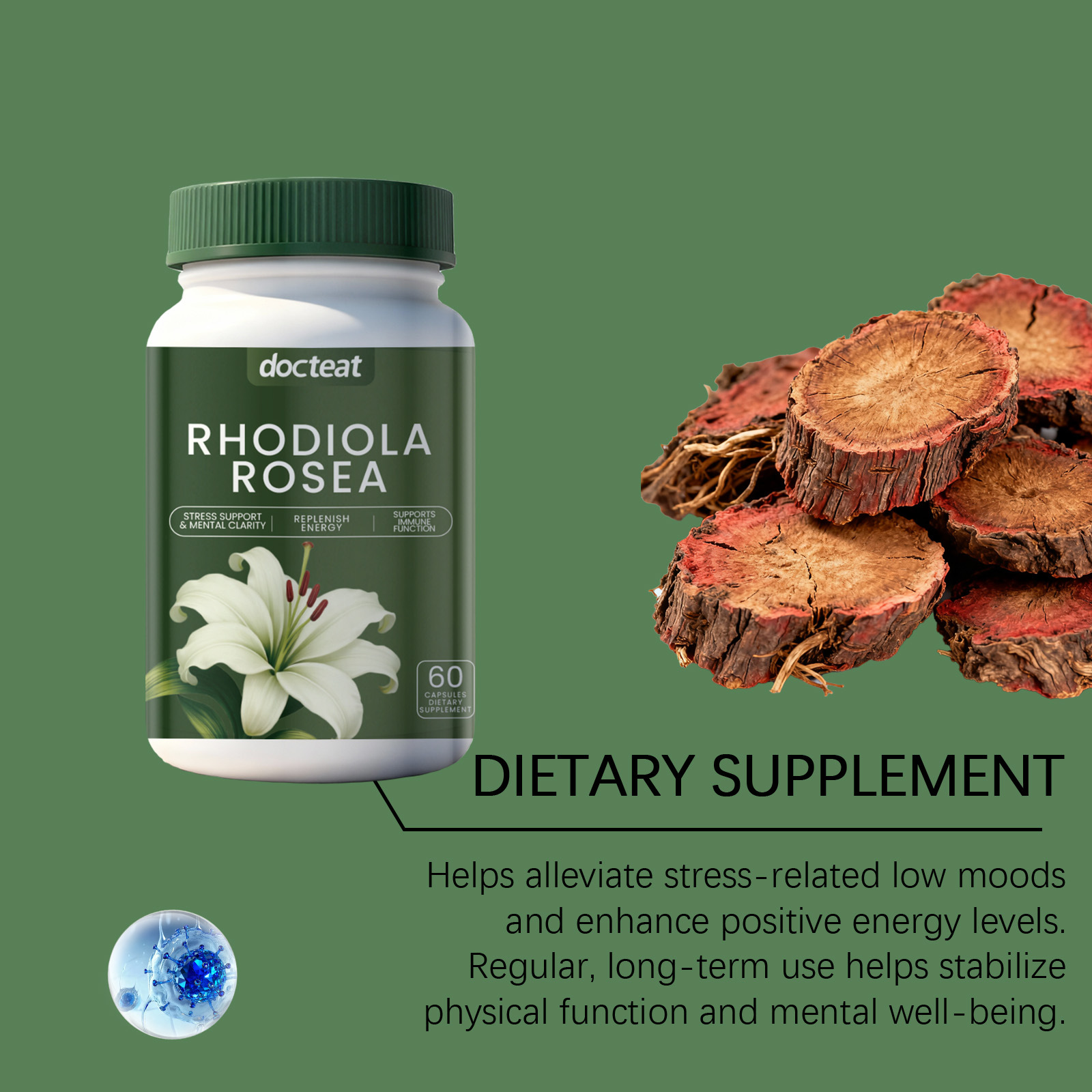 DOCTEAT Men's Health Capsules  - Nutrition Fitness Supplements ulasan dan harga
