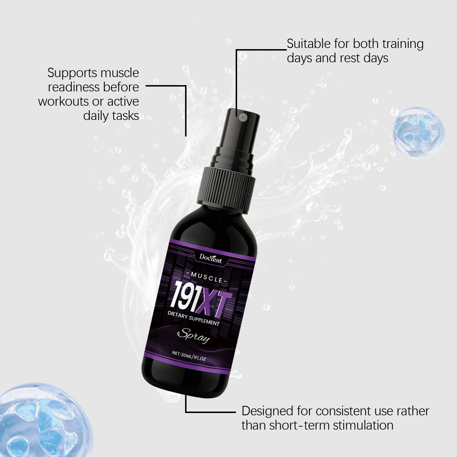 Muscle Growth Spray Enhance Ph - Nutrition And Exercise ulasan dan harga