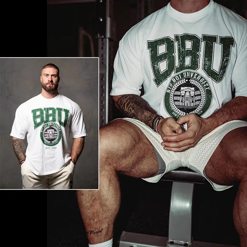 Men's Neutral Tone Gym T-Shirt - Nutrition In Fitness ulasan dan harga