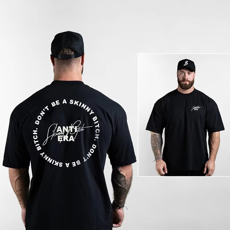 Men's Neutral Tone Gym T-Shirt - Nutrition In Fitness ulasan dan harga